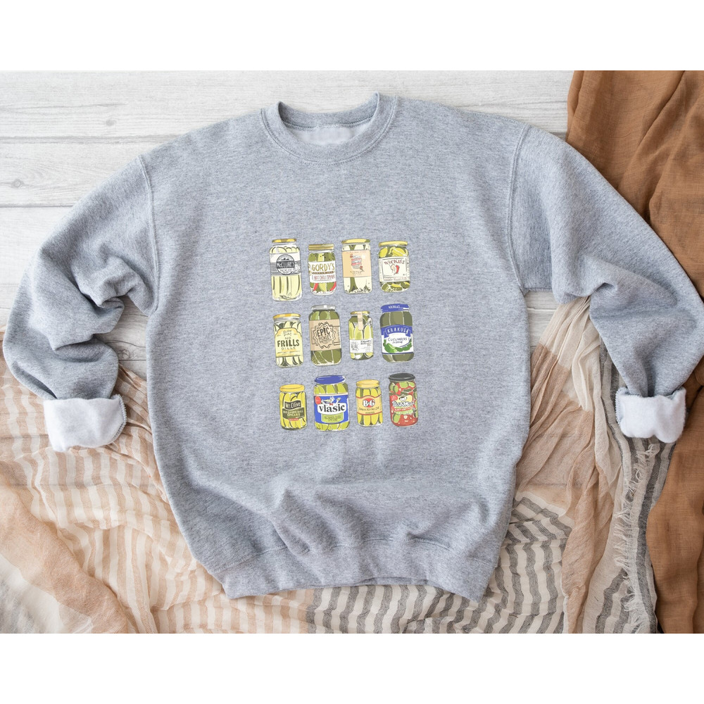Vintage Canned Pickles Sweatshirt, Pickle sweatshirt, Pickle Crewneck Sweatshirt, Pickle Lovers Hoodie, Pickle Crewneck Sweatshirt, Canning.jpg