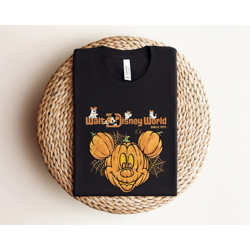 Vintage Walt Disney World Halloween Shirt, Disneyworld Halloween Shirt, Mickey's Not So Scary, Disney Vacation 2023, Disney Family Shirts.jpg