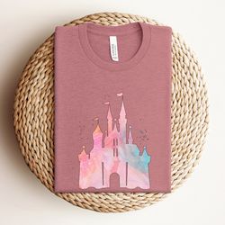 watercolor castle shirt, princess castle shirt, vacation matching shirt, magical castle shirt, wizard castle shirt, orla