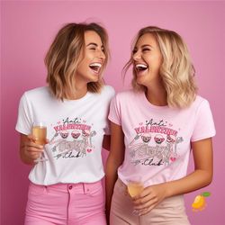 anti valentines day shirt, funny skeleton valentines shirt, anti valentines day club, gift for singles, best friends cou