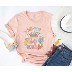 in my disney era shirt, disney trip, colorful vacay shirt, disney aesthetic shirt, disney castle mickey head shirt, disn