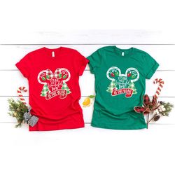 mickey and minnie christmas shirt, disney christmas shirt, disney christmas matching shirt, funny very merry disney chri