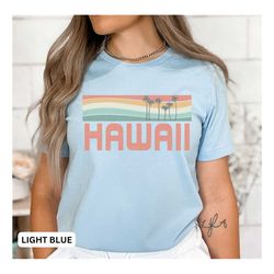 hawaii shirt, cruise shirt, honolulu shirt, vacation shirt, retro beach shirt, matching vacation shirts, palm tree tee,