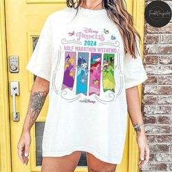 run disney princess half marathon weekend 2024 shirt, walt disney world rundisney marathon, disneyland running girls tri