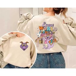 two-sides disney figment shirt, figment sweatshirt, one little spark of inspiration shirt, purple dragon shirt, disney e