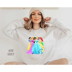 princess sweatshirt,cute princess sweatshirt, disney cute shirt, disney princesses, magic kingdom day, disney tees