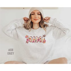mama sweatshirt,sweathirt,mama shirt, floral mama shirt,butterfly mama sweatshirt,new mom gift,cute mama sweat,mothers d