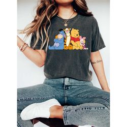 comfort colors winnie the pooh friends tshirt, disney winnie the pooh tshirt,pooh the bear shirt, piglet tigger eeyore r