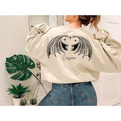 cassian acotar sweatshirt,back design sweatshirt,rhysand shirt,nesta and cassian,feyre and rhysand,smut shirt,azriel,ill