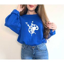 paint pallette sweatshirt,pallette t shirt,art paint sweatshirt,gift for art teachers,painting,artist,portraitist, art p