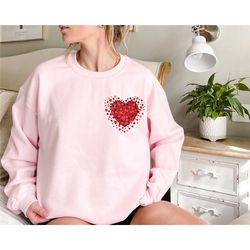 pocket love sweatshirt,cute heart sweatshirt,valentine's sweatshirt,valentine's day,be mine, heart sweatshirt, gift for