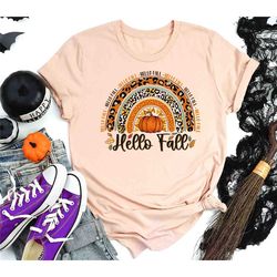 hello fall shirt, fall season leopard shirt, thankful mama shirt, thanksgiving shirt, turkey lover mom shirt, thankful m