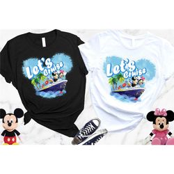disney cruise shirt, let's cruise 2023 shirt, disney family cruise shirt, mickey cruise shirt, minnie cruise shirt, disn