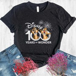 chip and dale disney 100th anniversary shirt, disney 100 years of wonder shirt, disney 100th years celebration, disneyla