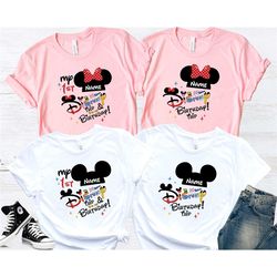 my first disney trip and it's my birthday, disney birthday trip shirt, disney birthday boy shirt, disney birthday girl,