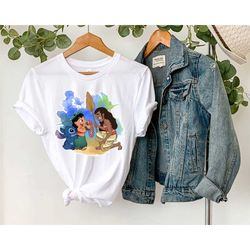 stitch and nani tee, stitch and lilo shirt, watercolor shirt, ohana shirt, disneyworld trip shirt, disney family shirt,