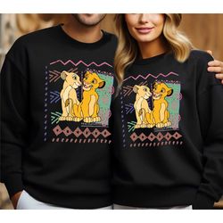lover simba and nala shirt, disney valentines day sweatshirt, disneyland couple shirt, disney simba shirt, disney nala s