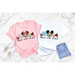 disney best day ever shirt, mickey and minnie snacks shirt, disney snacks shirt, mickey mouse shirt, minnie mouse shirt,
