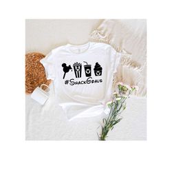 snack goals disney shirt,baby yoda disney ears,disneyworld family shirts, disneyland shirts,disneyworld trip shirt, star