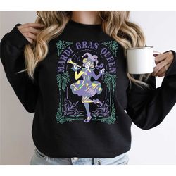 mardi gras queen shirt, fat tuesday sweatshirt, girls mardi gras 2024, louisiana hoodie, vintage mardi gras for women, a