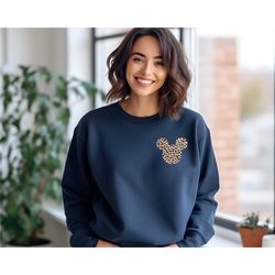 mickey leopard sweatshirt, simple disney sweatshirt, disney mom sweatshirt, women disneyworld sweatshirt and hoodie, dis