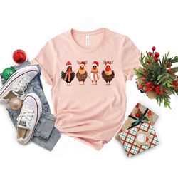 chicken christmas shirt, farm animal christmas sweatshirt, funny chicken lover sweater, christmas chicken crewneck, chri