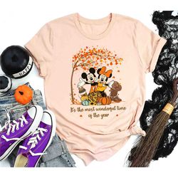 disney thanksgiving shirt, mickey and minnie fall season t-shirt, disney autumn shirt, mickey minnie thankful sweatshirt