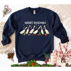 ducks christmas shirt, duckmas merry christmas sweatshirt, funny ducks christmas sweater, duck lover shirt, merry ducksm