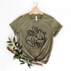 winnie the pooh shirt, piglet and pooh friends t-shirt, cute winnie the pooh disney shirt, pooh and piglet