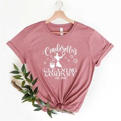 cinderella's cleaning company, cinderella t-shirt women, cinderella shirts for adult and toddler, youth , cartoon shirts