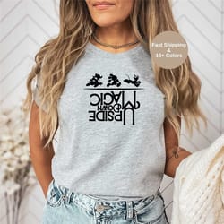 upside down magic disney shirt, magic kingdom disneyland t-shirt, mickey and friends shirt, cute magic shirt, vacation g