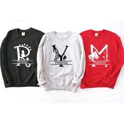 christmas family shirt, monogrammed shirt for christmas, christmas shirt for pajamas, family christmas sweatshirt, chris