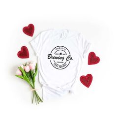 cupid's brewing co,cupid shirts,valentines day t-shirt,hello valentine,couple gift,unisex,cute gift,xoxo, crewneck,cupid
