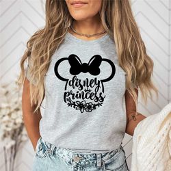 womens disneyworld shirt,disney princess minnie ears shirt, minnie mouse floral print shirt, disney girl shirt, disneyla