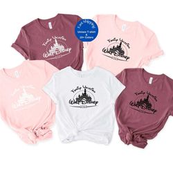 2023 vacation shirt, walt disney world matching shirt, disney castle shirt, disney group vacation shirt, disneyland t-s