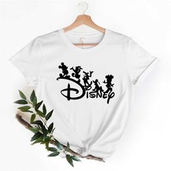 disney family group shirts,disneyland crew t-shirt, all disney characters shirt, disney traveler tee , mickey and minni