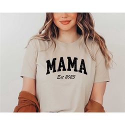 mama shirt,personalize mom gift shirt, mothers day shirt, mothers day gift, mama est shirt, mommy shirt, new mom shirt,