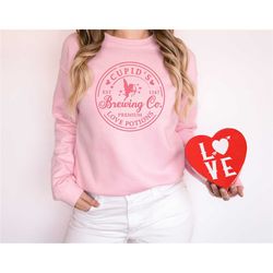 cupid's brewing co sweatshirt, valentines day shirt, cupid shirt, cupid sweatshirt, brewing co sweat, valentines day  gi