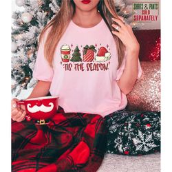 christmas  shirt, christmas  pajamas, this is the season shirt, christmas tree shirt, merry christmas,  holiday season t
