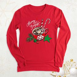 christmas coffee long sleeve, christmas hoodie, coffee lover gift, christmas family long sleeve, christmas sweater, holi