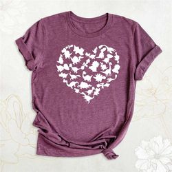 heart of dinosaurs shirt, dinosaurs shirt, mama dinosaurs tshirt, heart love shirt, saurus shirt, cute dinosaurs tee, fu