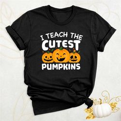 fall teacher shirt, halloween teacher shirt, cute pumpkin shirt, cute teacher shirt, kindergarten teacher tee, halloween