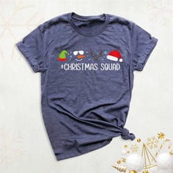 christmas squad shirt, christmas crew shirt, family christmas outfit, santa squad group shirt, snowman winter holiday sh