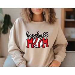 baseball mom sweatshirt, baseball mama sweatshirt, baseball sweater for women, sports mom sweater, mothers day gift, bas
