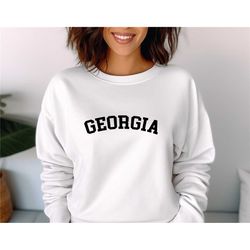 georgia state unisex sweatshirt, cute georgia shirt, georgia state gift, georgia state sweater, georgia lover tee, gift