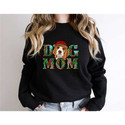beagle mom sweatshirt, dog mom gift, christmas beagle mama sweatshirt, beagle lover, dog lover shirt, beagle parent swea