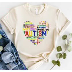 autism shirt,autism heart shirt, autism awareness t-shirts, autism teacher shirt, special education shirt,autism puzzle