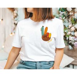 cute turkey peace sign shirt, thanksgiving shirts, happy thanksgiving family matching reunion t-shirts, thanksgiving day