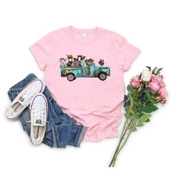 farm animal truck shirt for birthday gift for women - farm animal tshirt for women - farm animal gift for her - cute far
