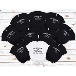funny birthday group shirts, 50th birthday party shirts, fifty birthday shirt, 50th birthday tee, 50th birthday gift for